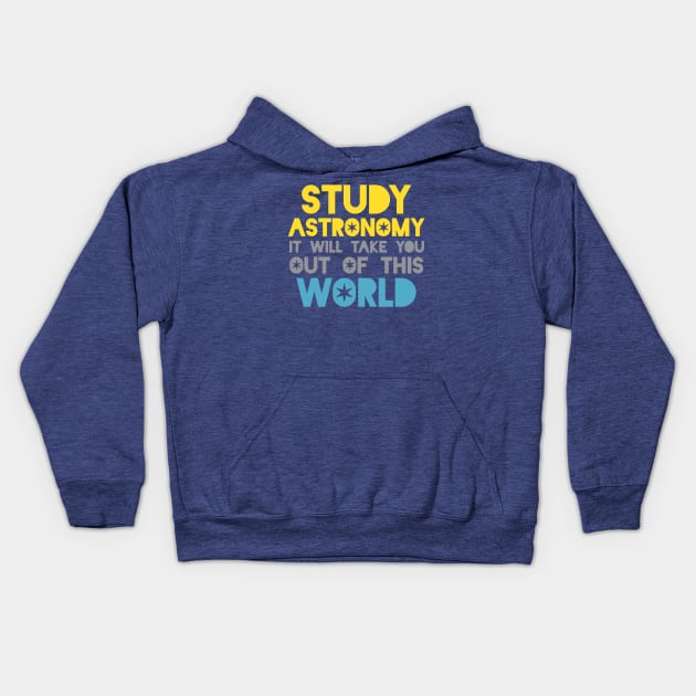 Study Astronomy Kids Hoodie by oddmatter